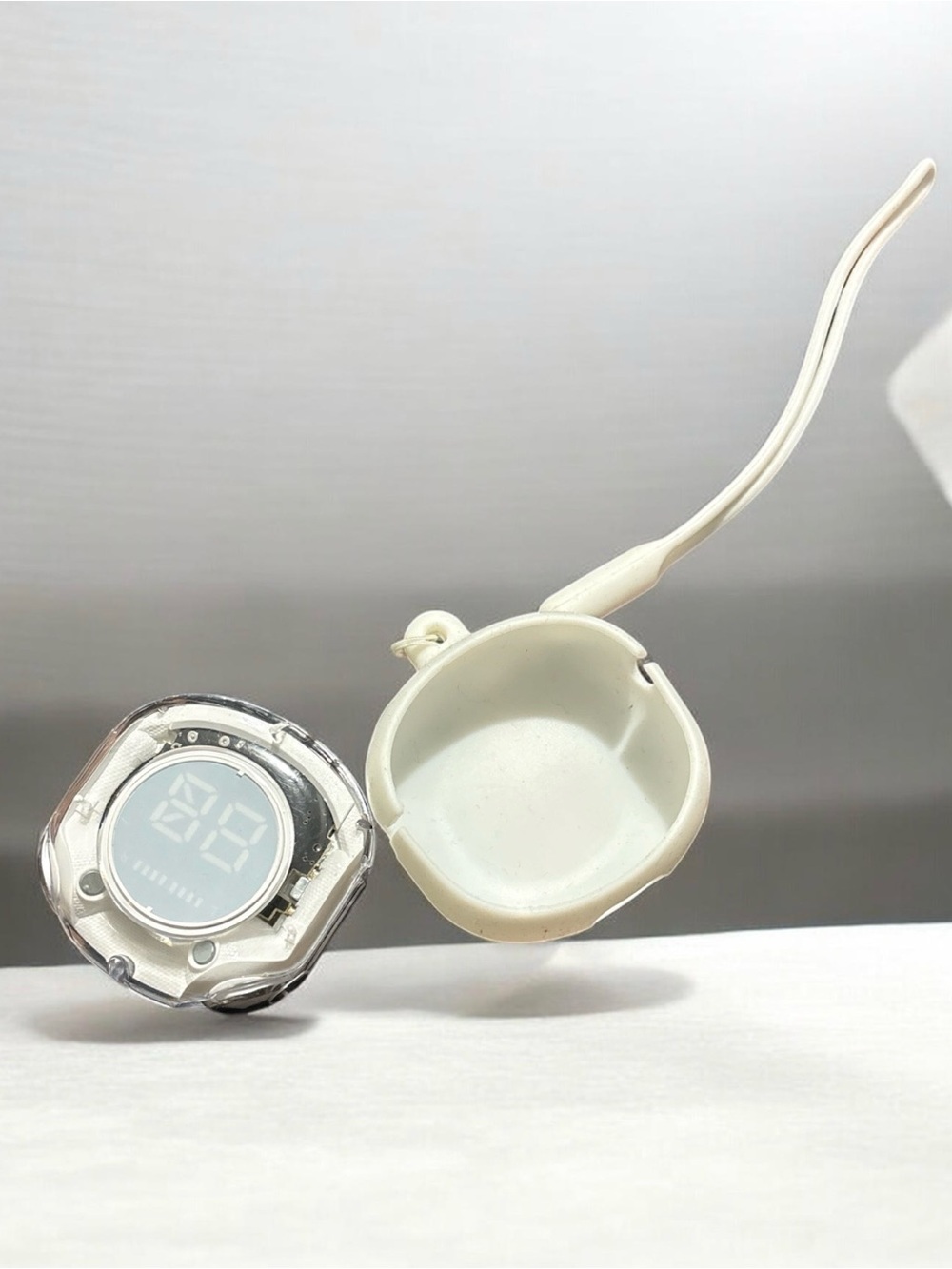 White LED Digital Fitness Tracker with Silicone Band